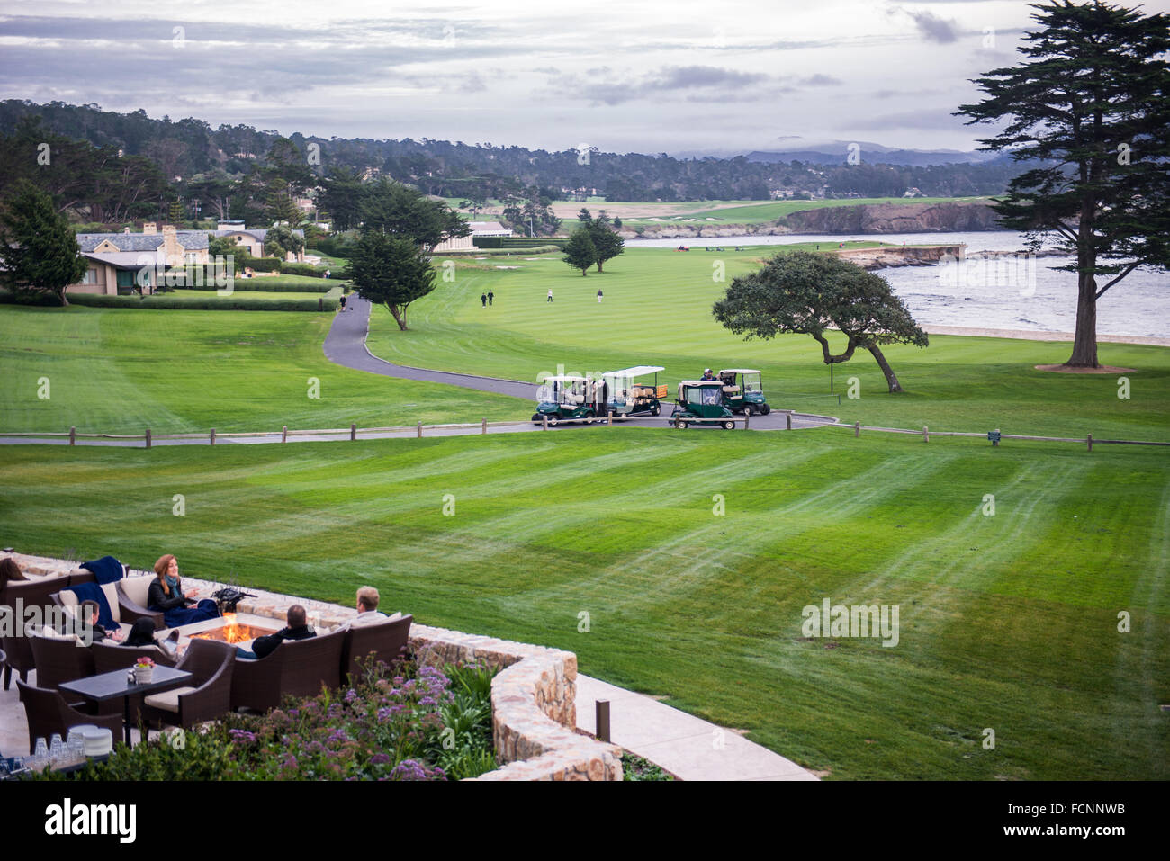 Parcours de golf de Monterey Banque D'Images