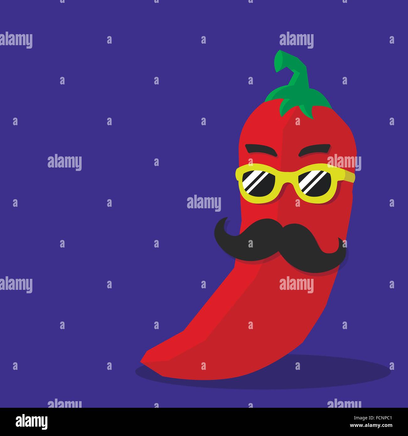 Swag hot pepper cartoon Illustration de Vecteur