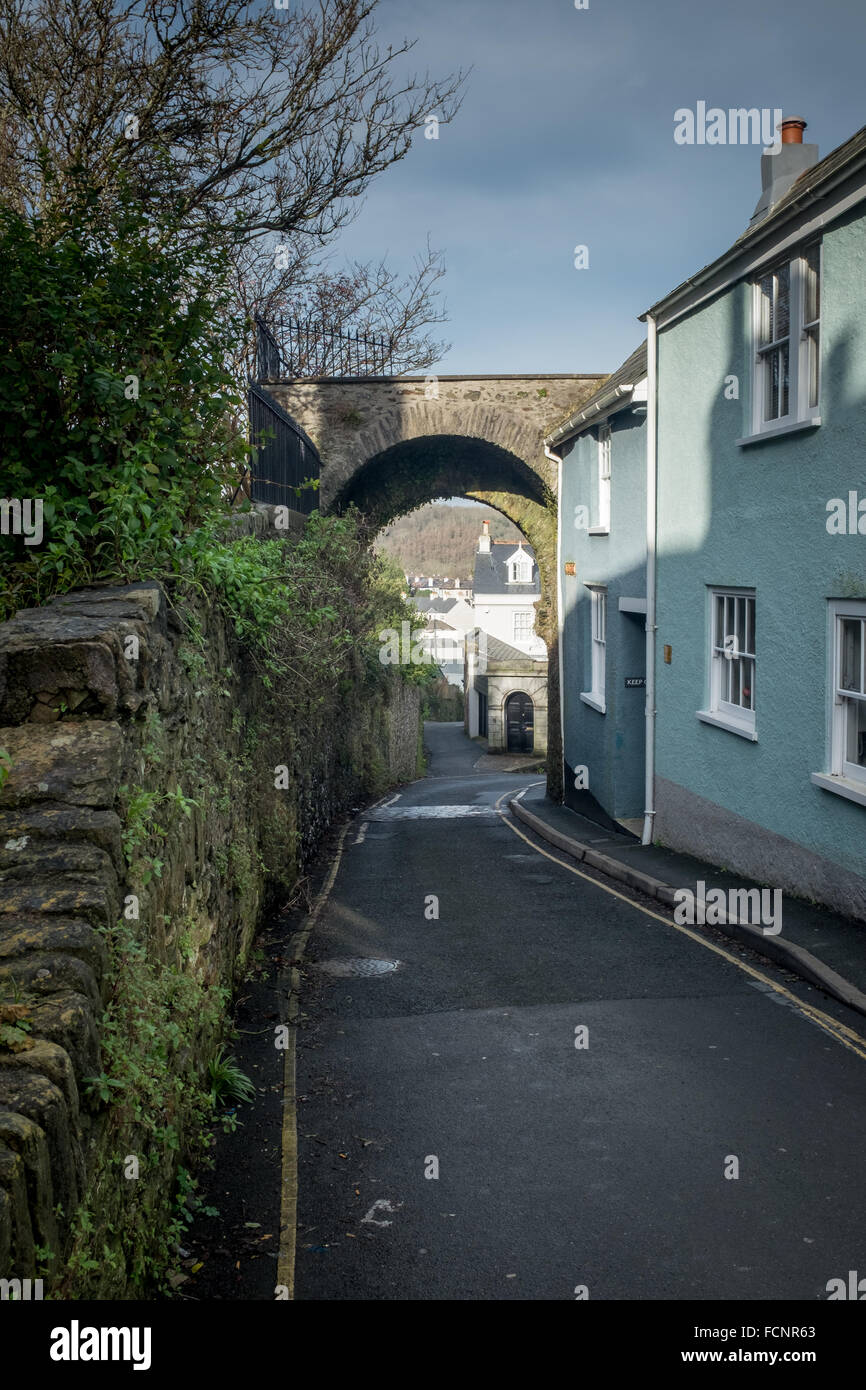 Mur de la ville de totnes Banque D'Images