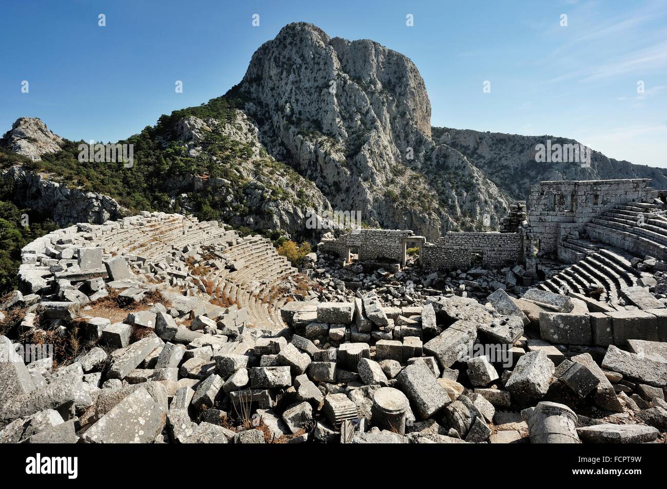 Les ruines de Termessos, Antalya, Turquie Banque D'Images