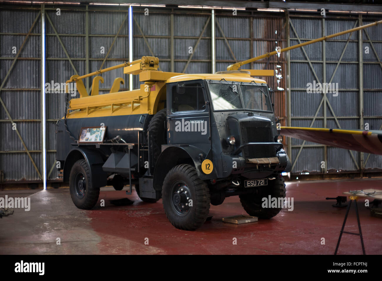 Camion de ravitaillement Bowser Bedford la seconde guerre mondiale. Banque D'Images