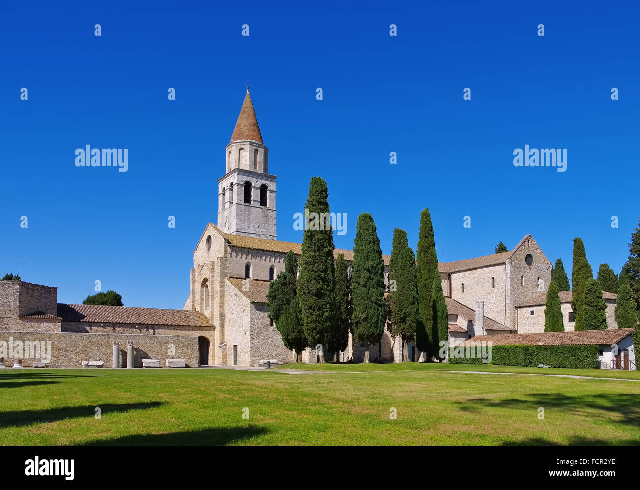 Aquileia, Basilica di Santa Maria Assunta Banque D'Images
