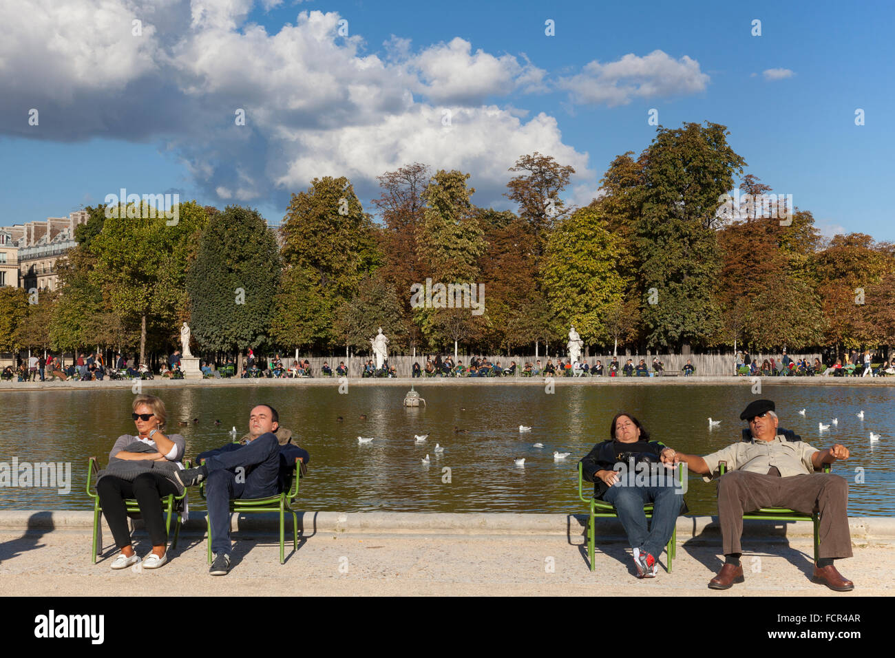 Jardin des Tuileries, Paris, France Banque D'Images