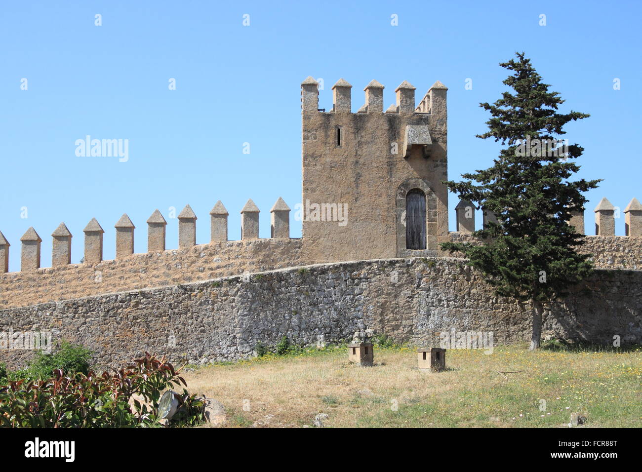 Remparts de la forteresse de Arta. Mallorca, Espagne Banque D'Images