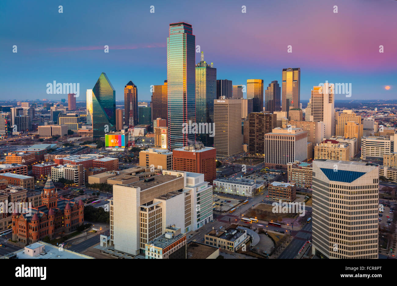 Dallas est la neuvième ville la plus peuplée des États-Unis d'Amérique et la troisième ville la plus peuplée de l'état du Texas. Banque D'Images