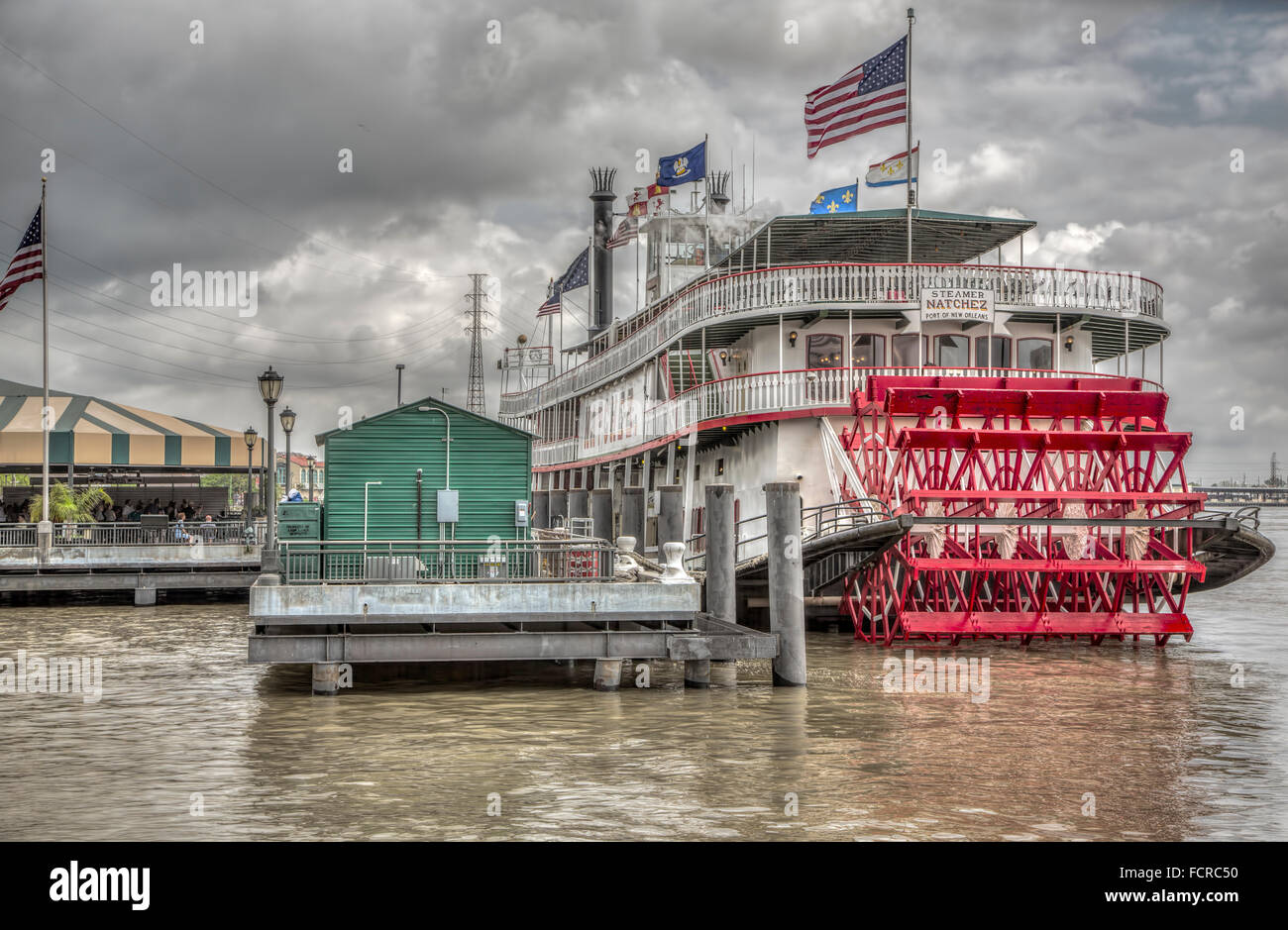 Steamboat Natchez sur le fleuve Mississippi à la Nouvelle Orléans Banque D'Images