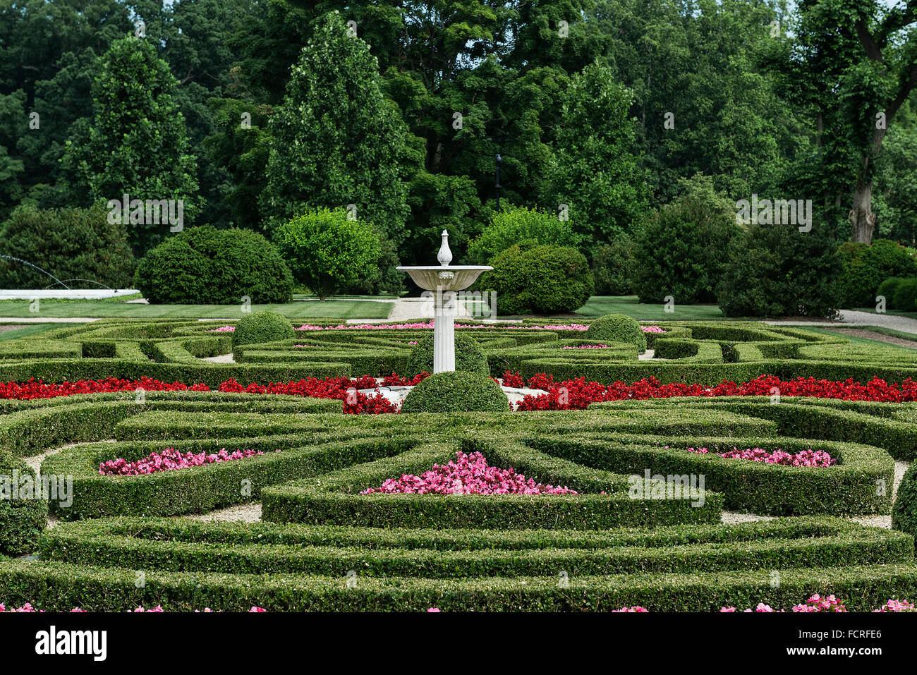 Jardin de Buis, Nemours Mansion and Gardens, Wilmington, Delaware, USA Banque D'Images