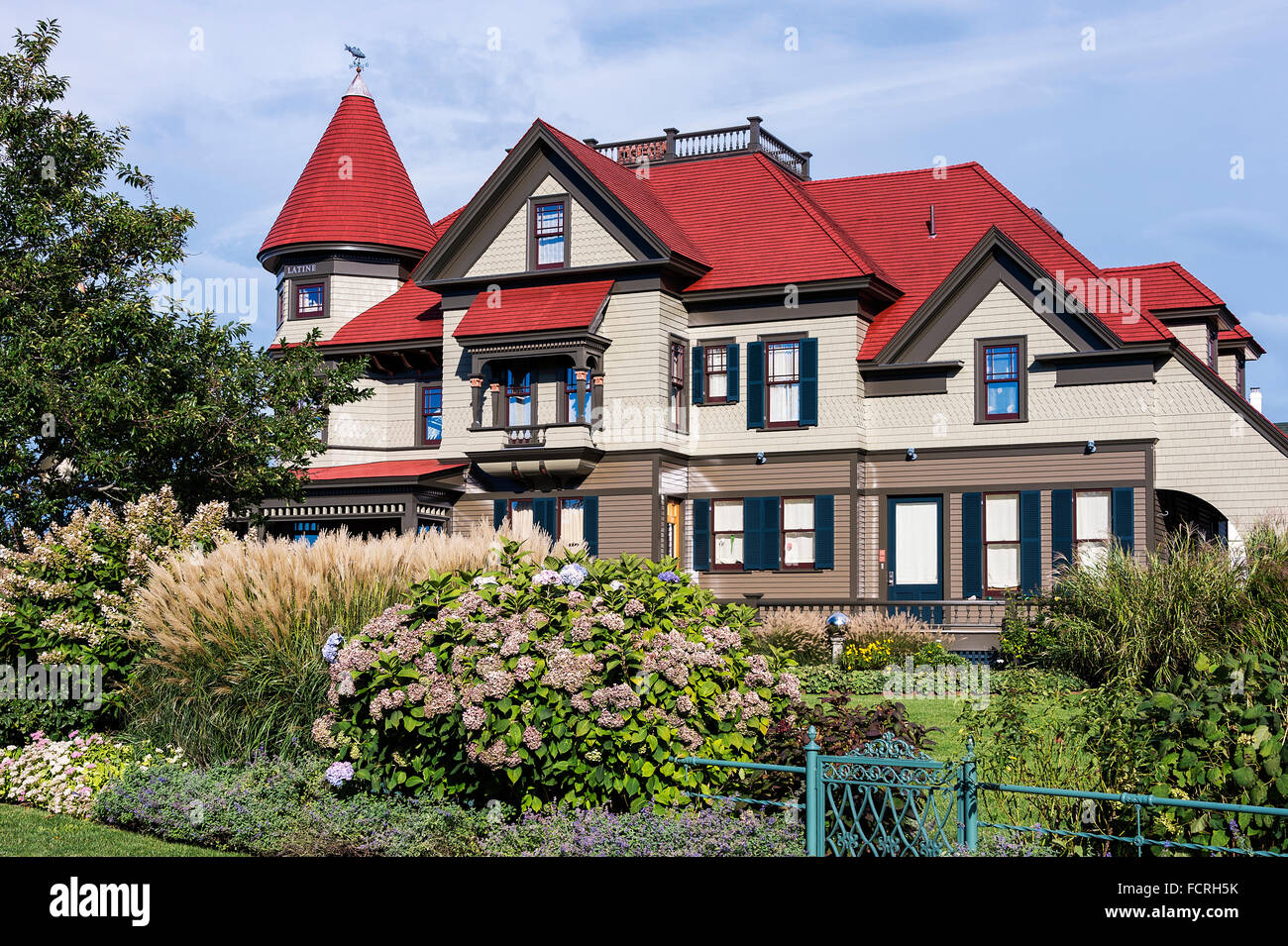 Maison Corbin-Norton, Ocean Avenue, Oak Bluffs, Martha's Vineyard, Massachusetts, USA Banque D'Images