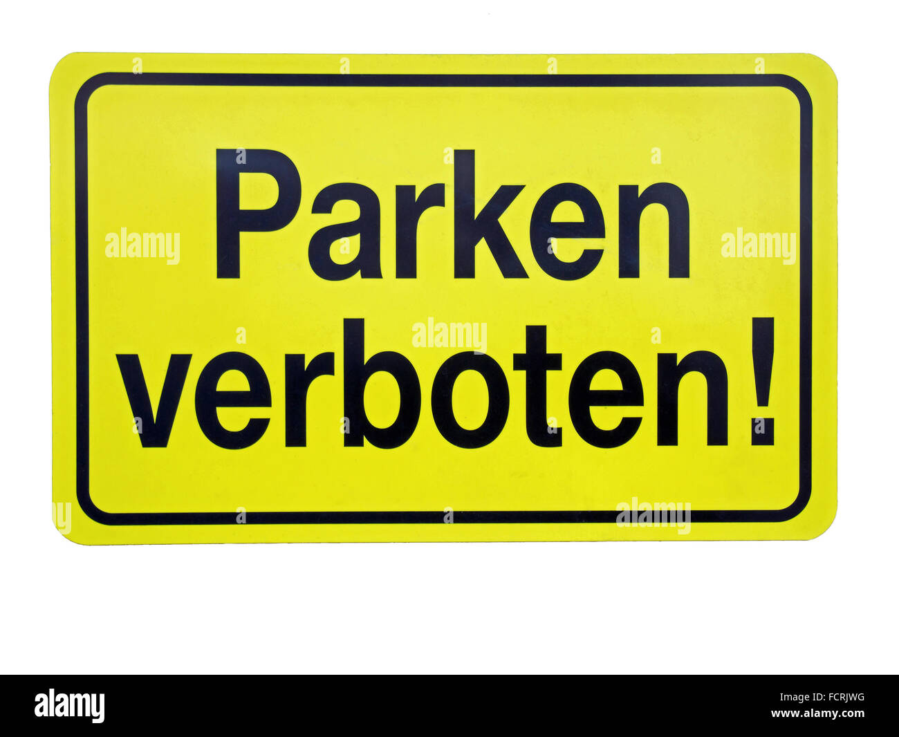 Pas de zone de stationnement gratuit, signe de la circulation, isolé sur fond blanc Banque D'Images