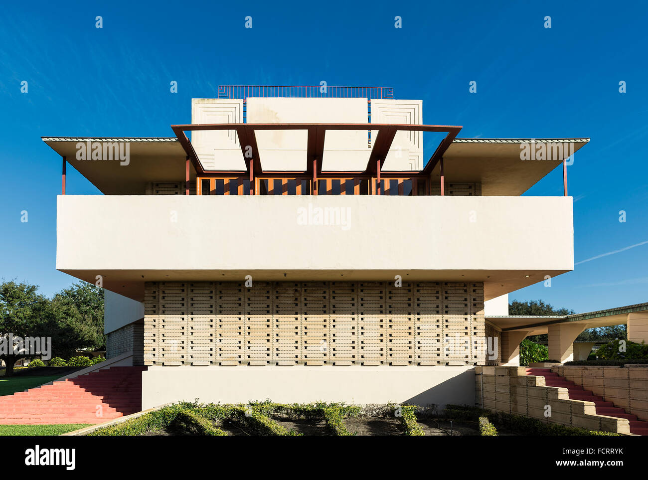 Annie Pfeiffer Chapelle conçu par Frank Loyd Wright pour Florida Southern College, Lakeland, Floride, USA Banque D'Images