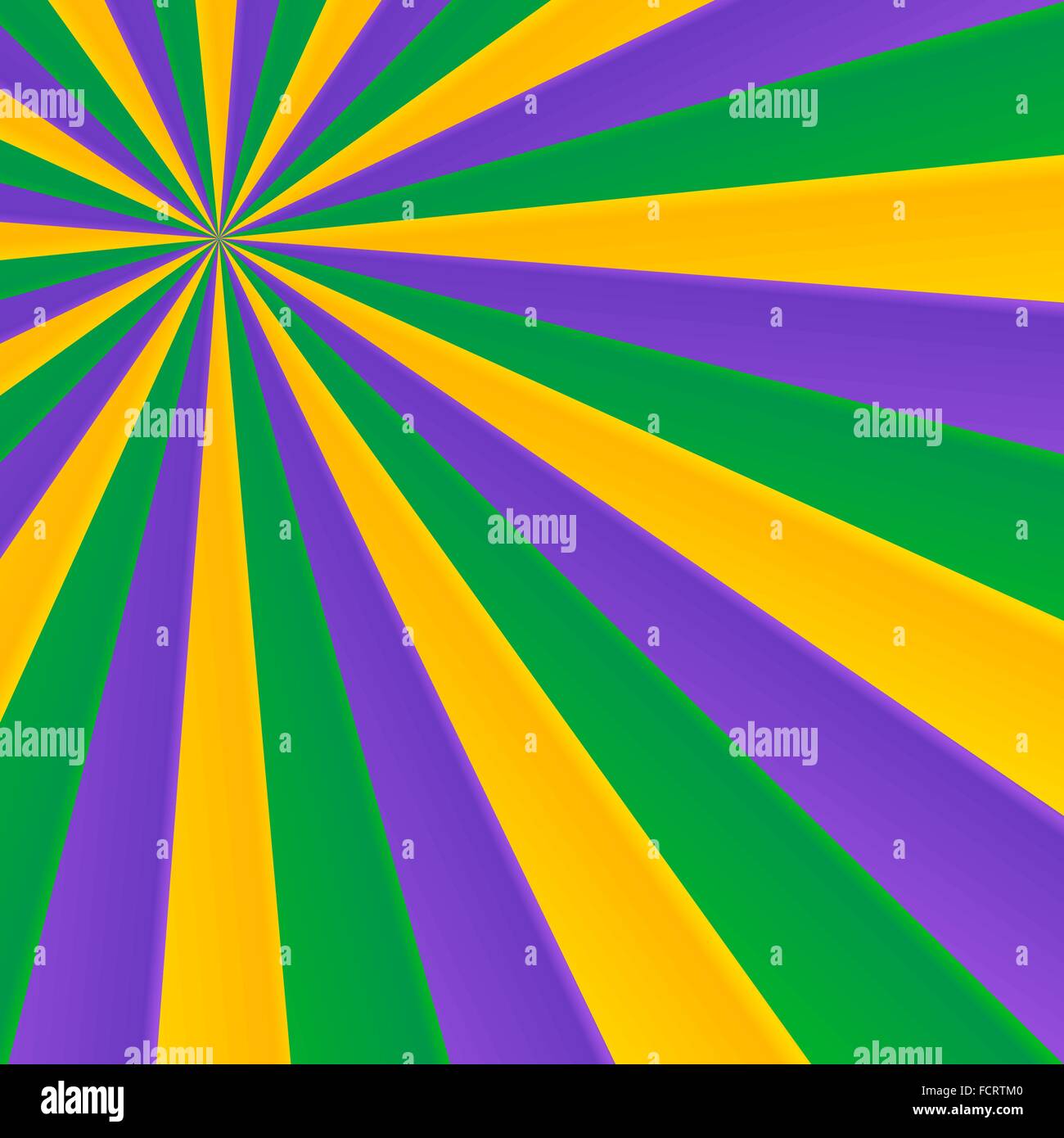 Vert, jaune et violet rays carnival background Illustration de Vecteur