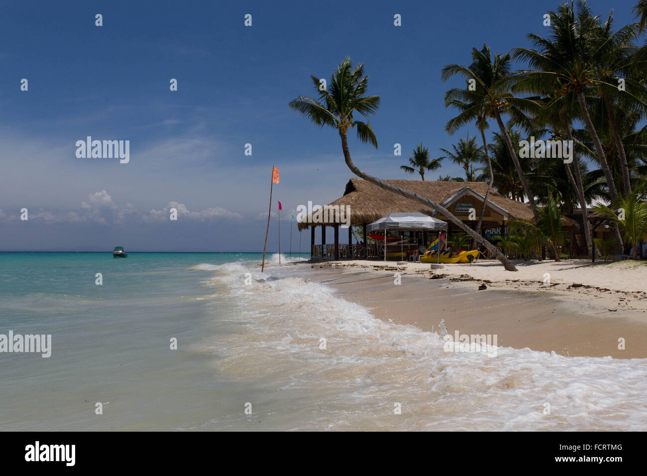 Santa Fe Bantayan Island,plage,situé à l'extrémité nord de Cebu, Philippines Banque D'Images