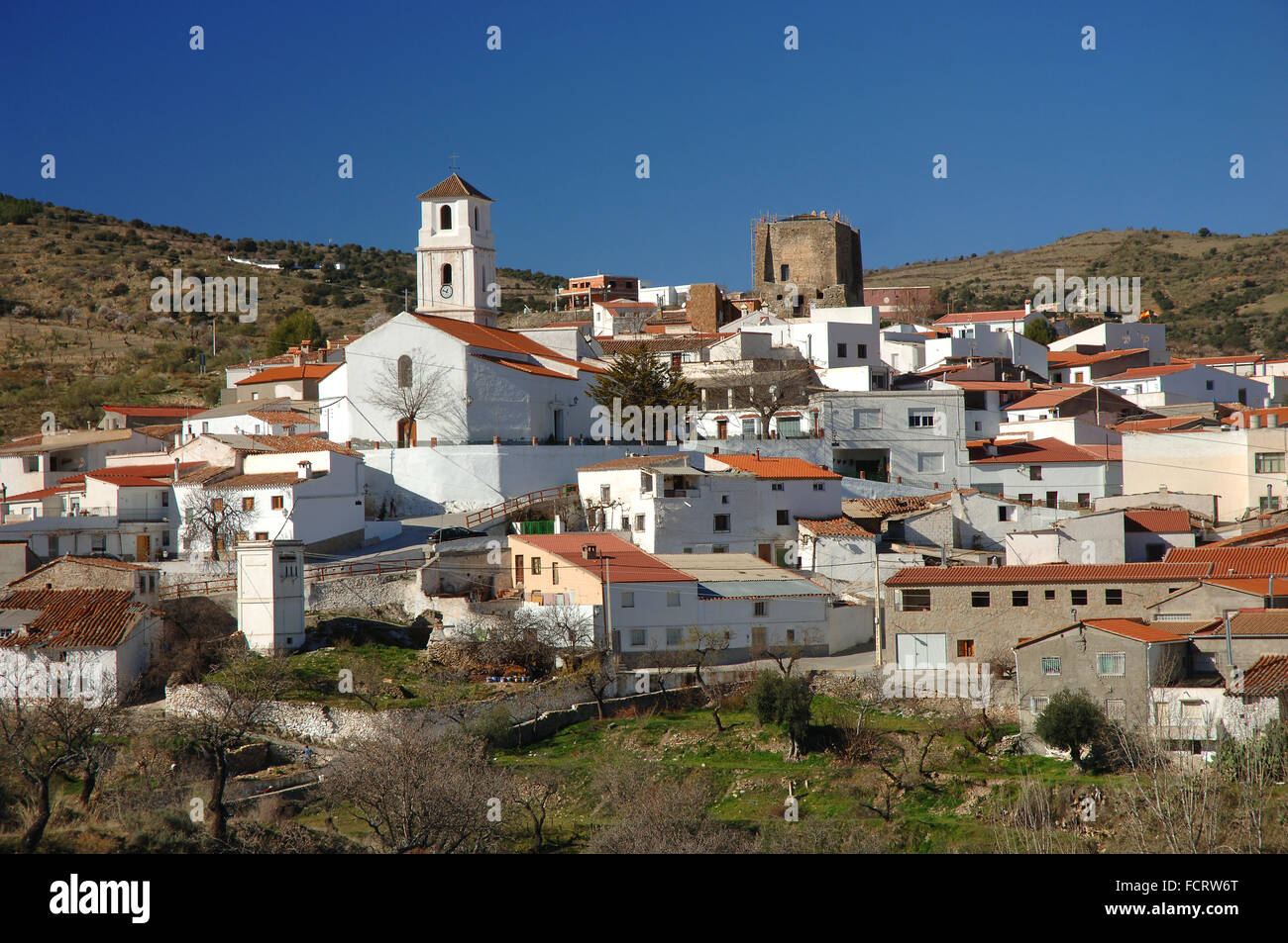 Tahal, village de montagne de l'Filabres, la province d'Almeria, Andalousie, Espagne, Europe Banque D'Images