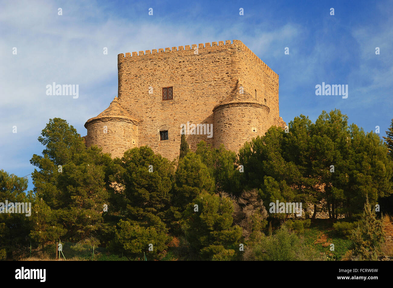 Gergal, château, montagne de l'Filabres, la province d'Almeria, Andalousie, Espagne, Europe Banque D'Images