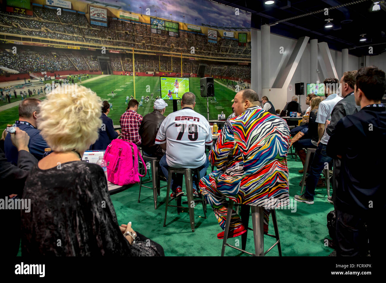 Las Vegas, NV, USA. 24 Jan, 2016. Les licences sportives 2016 et hayon Show, un rapport annuel, trois jours B2B salon pour l'industrie, de la licence sportive est tenue au Centre des Congrès de Las Vegas. © Brian Cahn/ZUMA/Alamy Fil Live News Banque D'Images