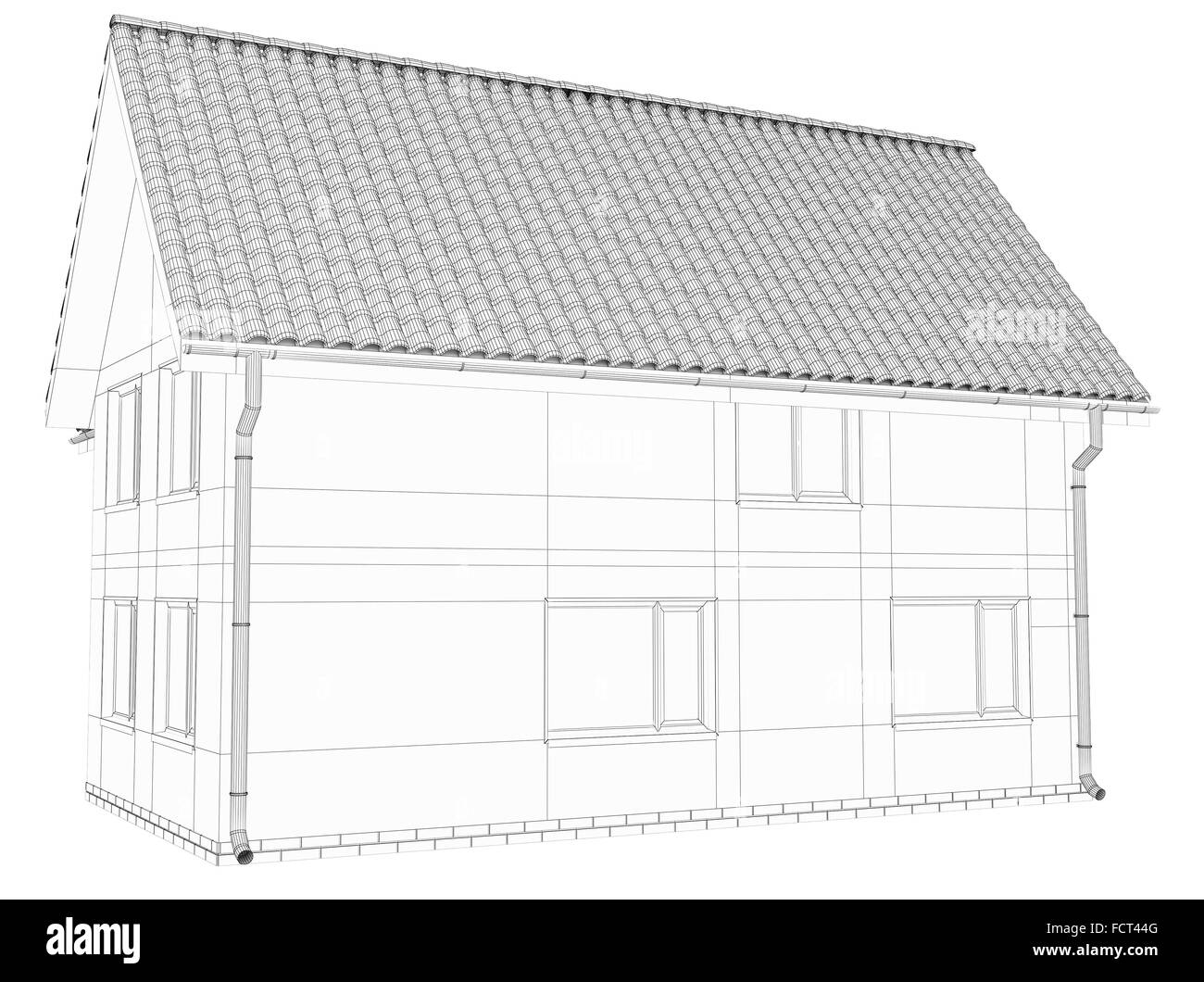 Croquis design house. Banque D'Images