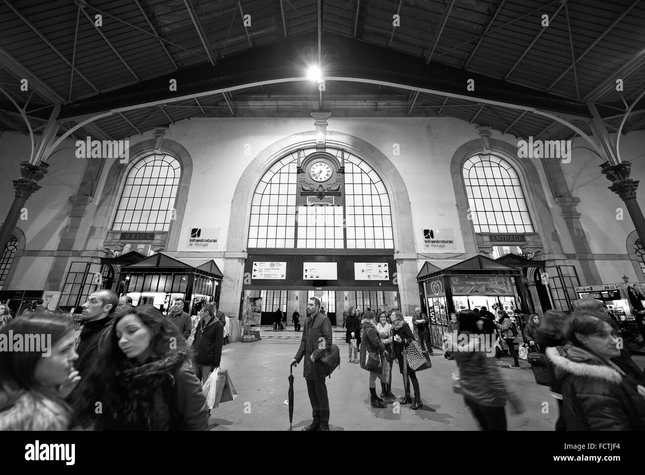 La gare de San Bento, Porto, Portugal, Europe Banque D'Images