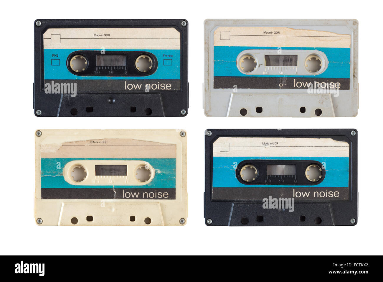 Cassettes de musique ancienne de l'Allemagne de l'est dans les années 80 Banque D'Images