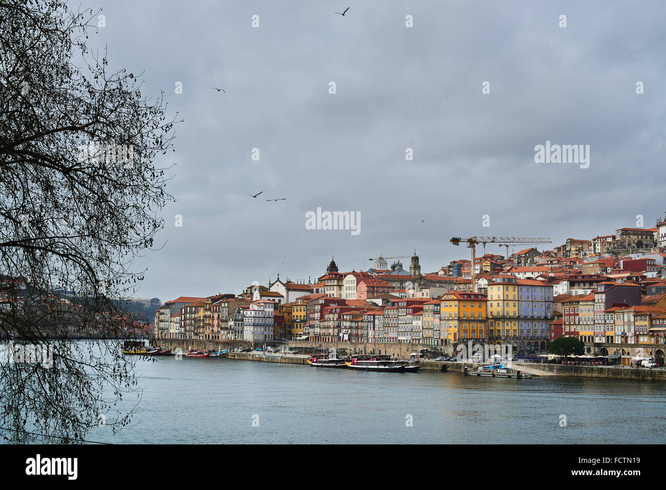 Vieille ville de Porto vue depuis la rivière, Porto, Portugal, Europe Banque D'Images
