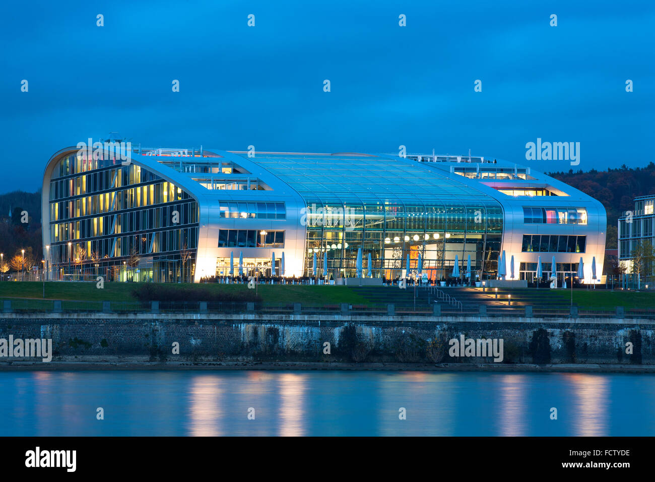 L'Europe, l'Allemagne, en Rhénanie du Nord-Westphalie, Bonn, l'Hôtel Grand Hotel Miramare à la Bonner Bogen au bord du Rhin. Europa, Deutschla Banque D'Images