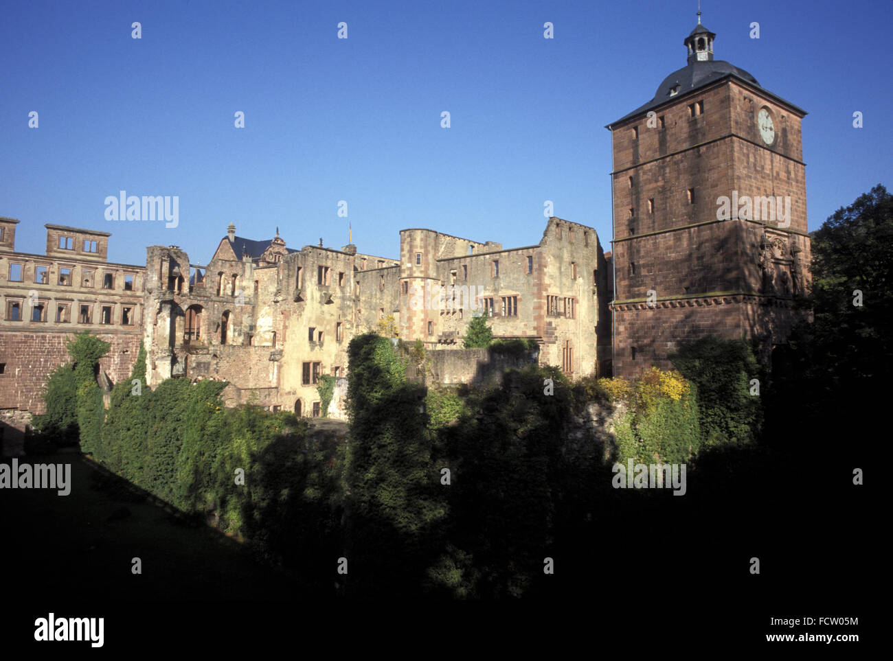 DEU, Allemagne, Heidelberg, le château. DEU, Deutschland, Heidelberg, Das Schloss. Banque D'Images
