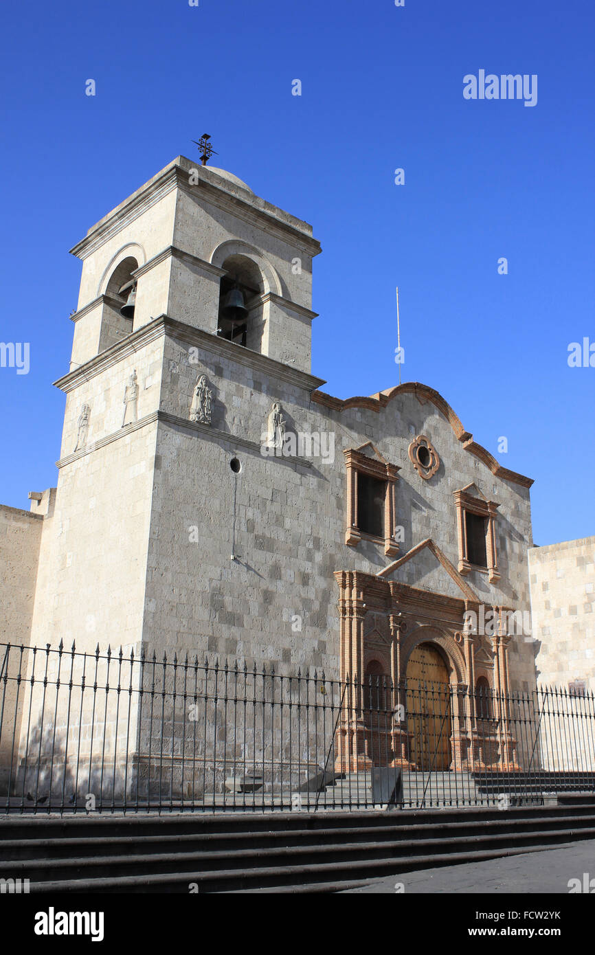 Eglise de San Francisco, Arequipa, Pérou Banque D'Images