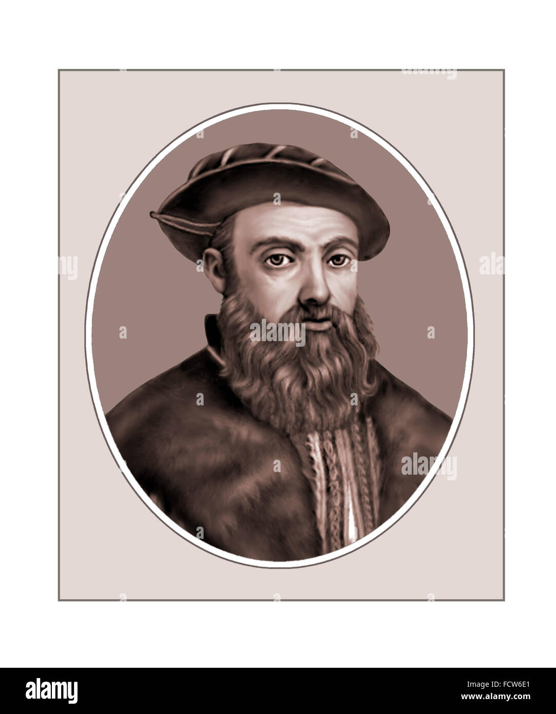 Ferdinand Magellan, navigateur portugais, Portrait Banque D'Images