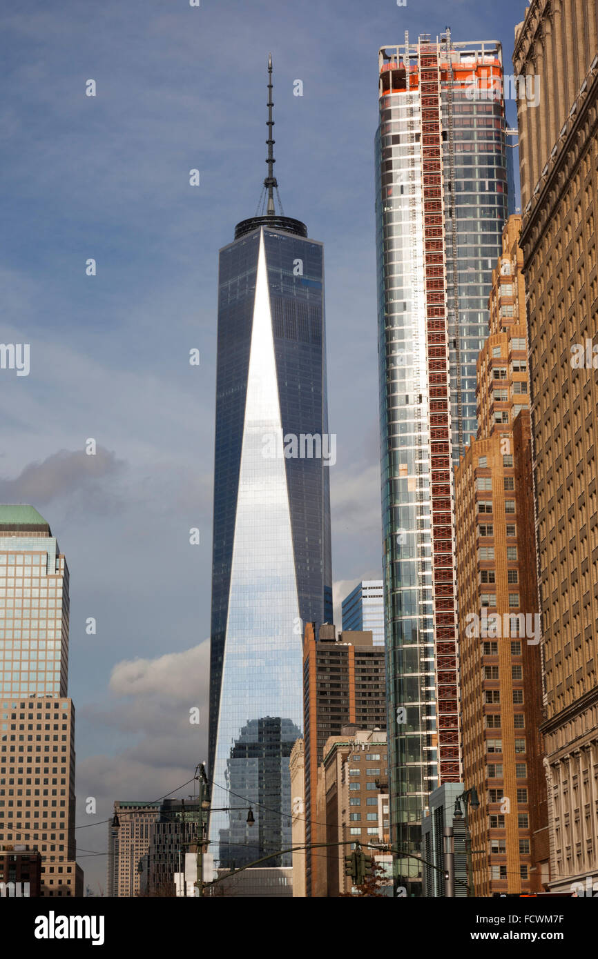 The Freedom Tower, Skyscrapers New York City, États-Unis, États-Unis d'Amérique Banque D'Images