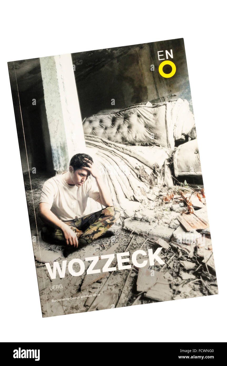 Programme pour l'English National Opera 2013 production de Wozzeck par Georg Büchner au London Coliseum. Banque D'Images
