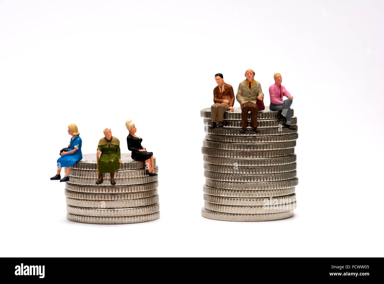 Concept L'écart de pension Banque D'Images
