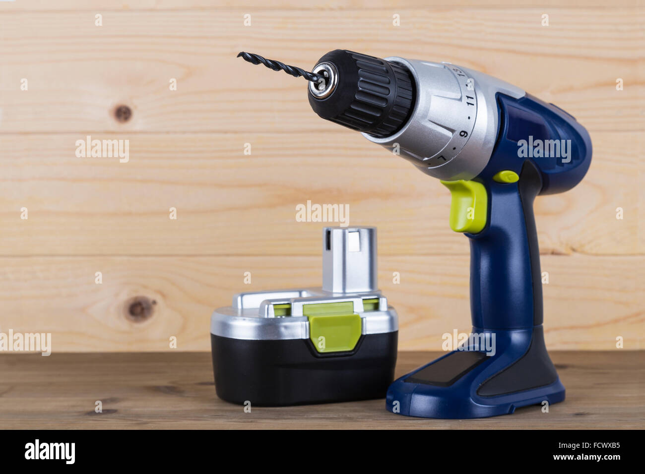 Perceuse sans fil et de la batterie Banque D'Images
