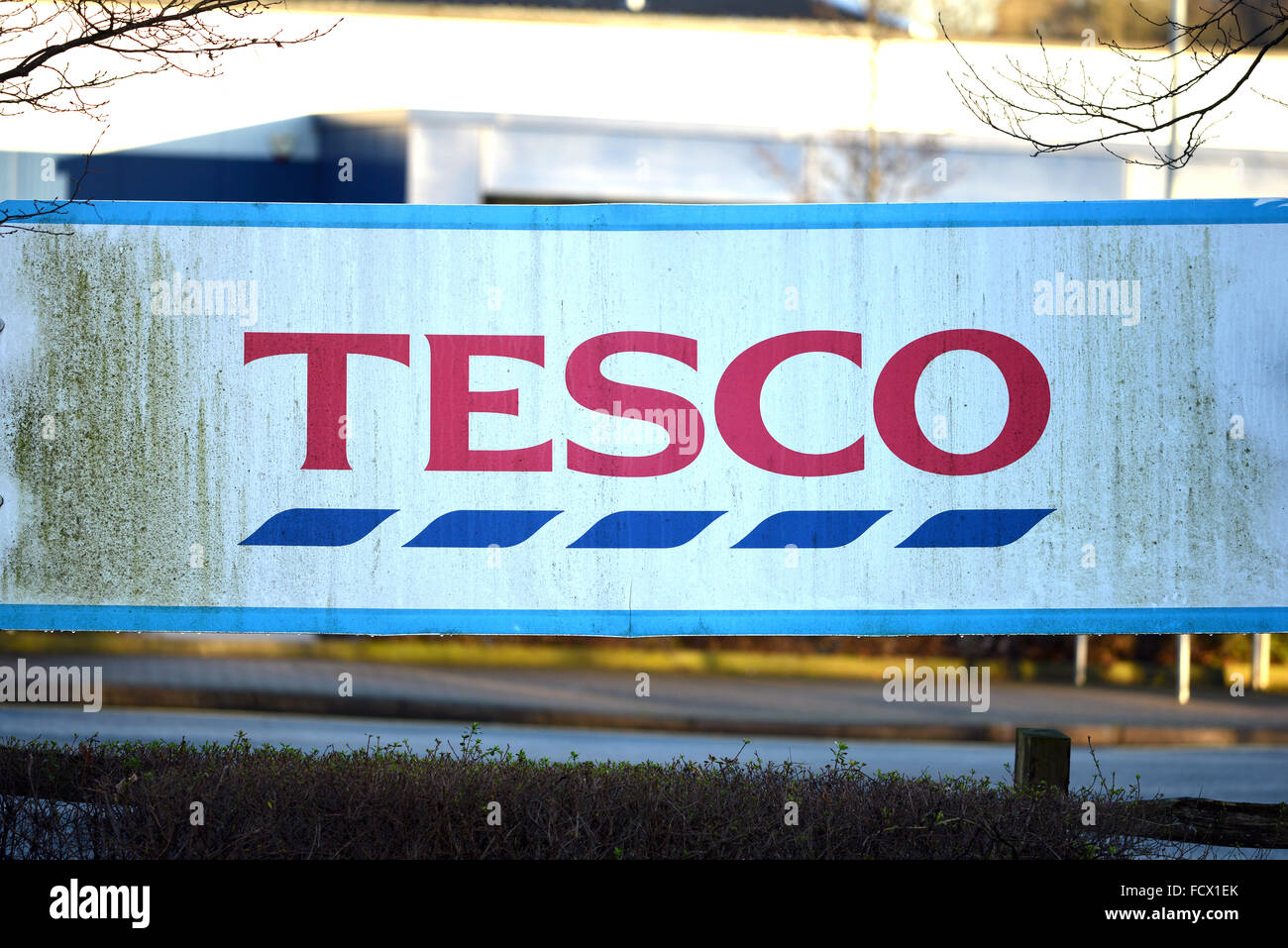 Supermarché Tesco sale sign Banque D'Images