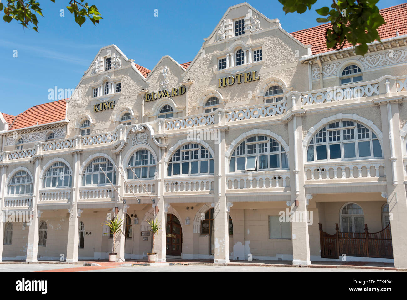 King Edward Hotel, historique de la réserve Donkin, Port Elizabeth, Nelson Mandela Bay, municipalité Province orientale du Cap, Afrique du Sud Banque D'Images