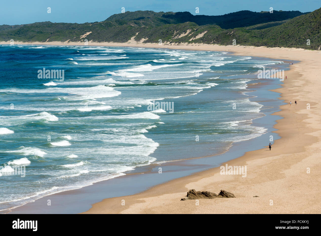Plage côtière sur Garden Route, Brenton-on-Sea, Eden, municipalité de district de la province de Western Cape, Afrique du Sud Banque D'Images