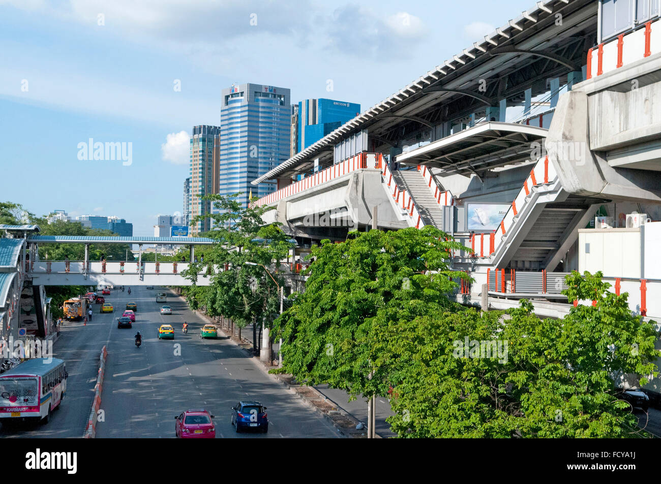 Mochit BTS (train léger), station à Bangkok Mochit, Bangkok, Thaïlande Banque D'Images