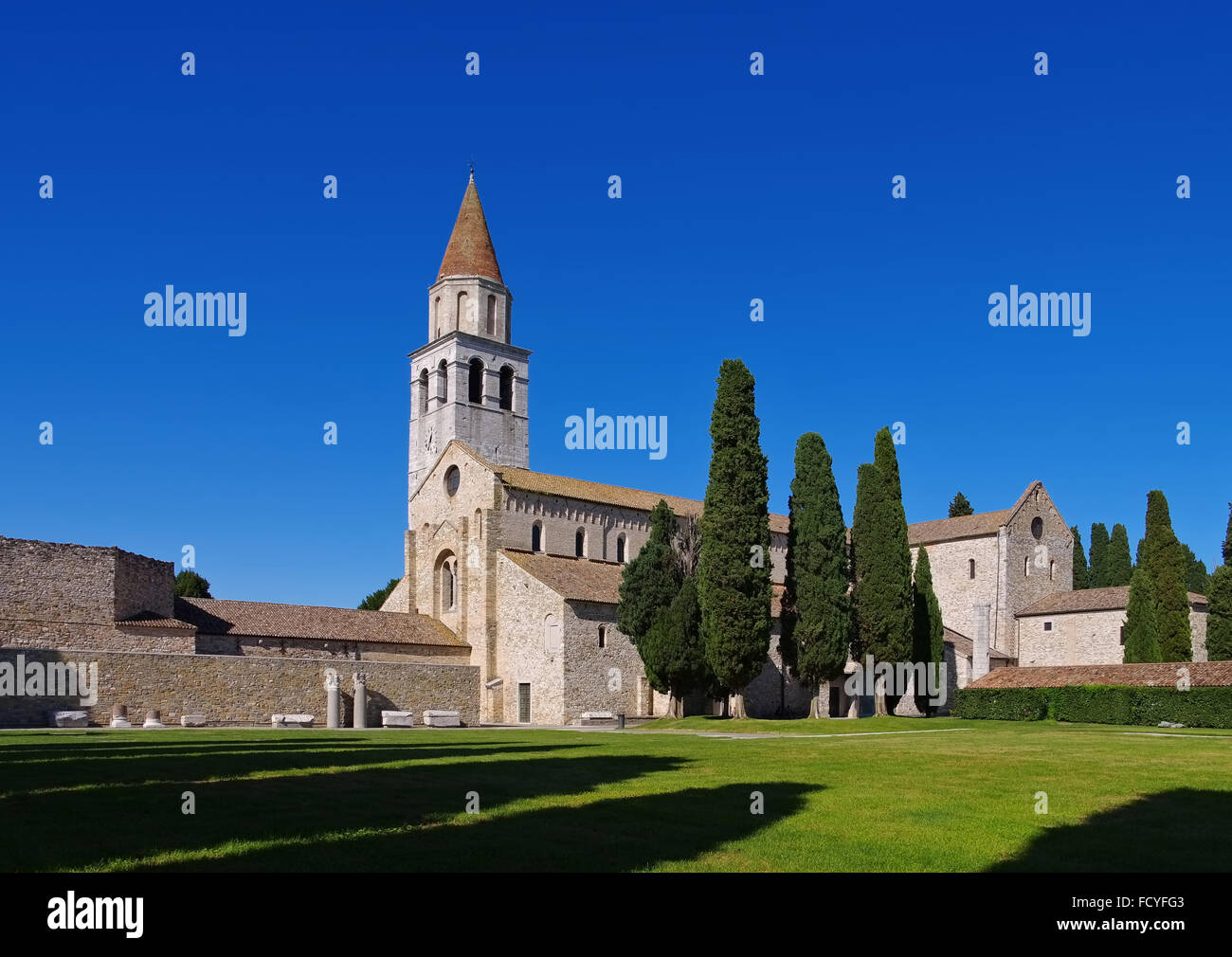 Aquileia, Basilica di Santa Maria Assunta Banque D'Images