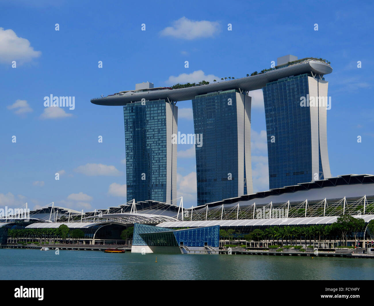 Marina Bay Sands Hotel, Singapour, l'Asie Banque D'Images