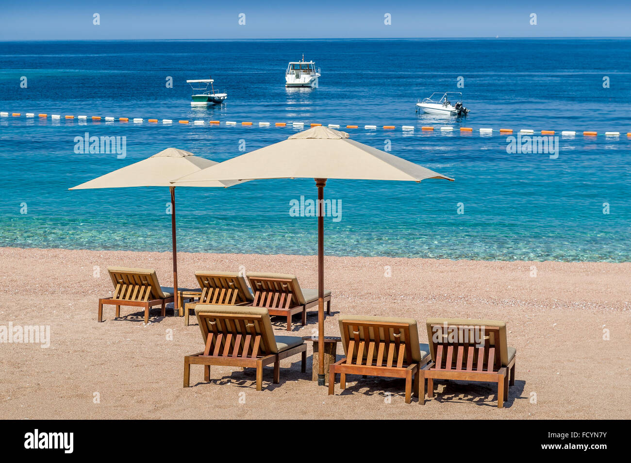 Plage de sable de rêve au Monténégro Banque D'Images