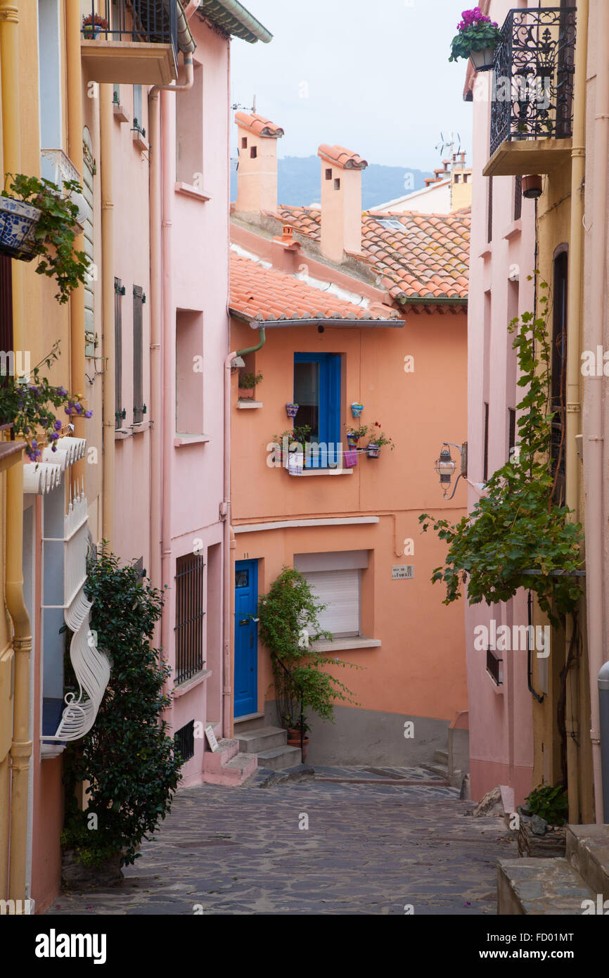 collioure-street-banque-de-photographies-et-d-images-haute-r-solution