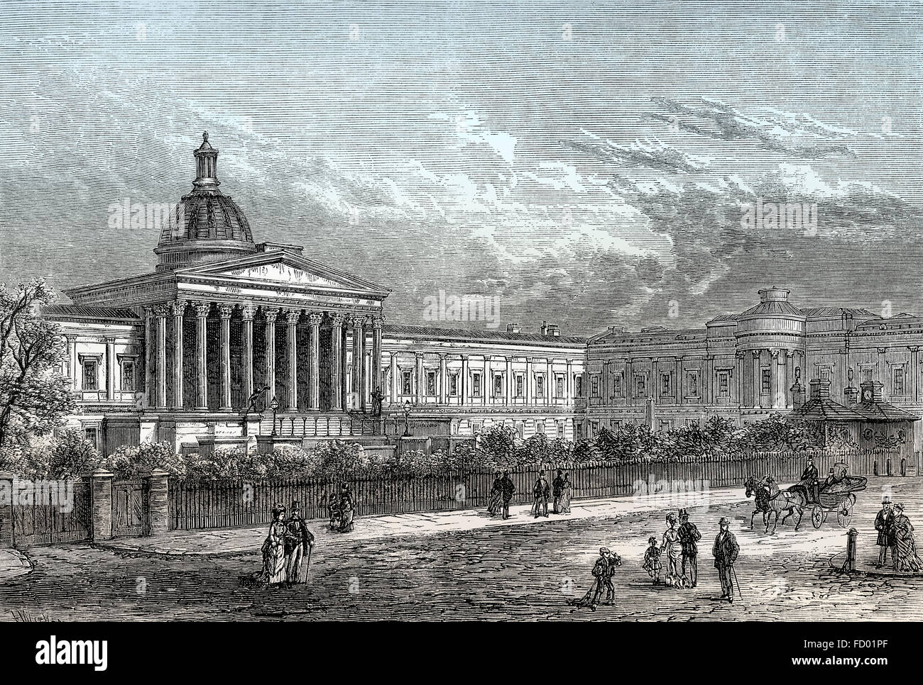 University College London, UCL, 19e siècle, une université de recherche publique à Londres, Angleterre Banque D'Images