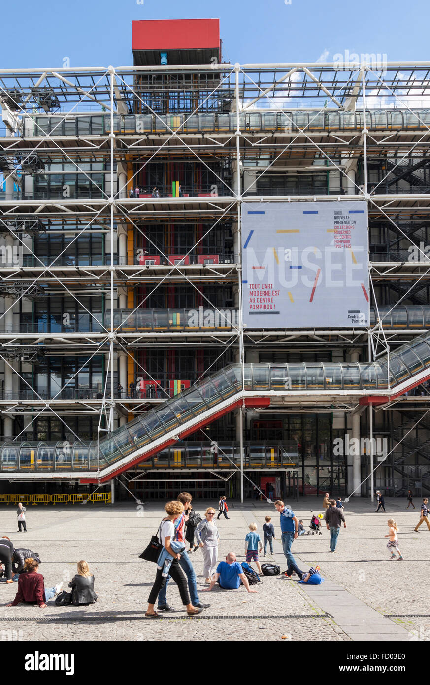 Centre Pompidou, Paris, France Banque D'Images