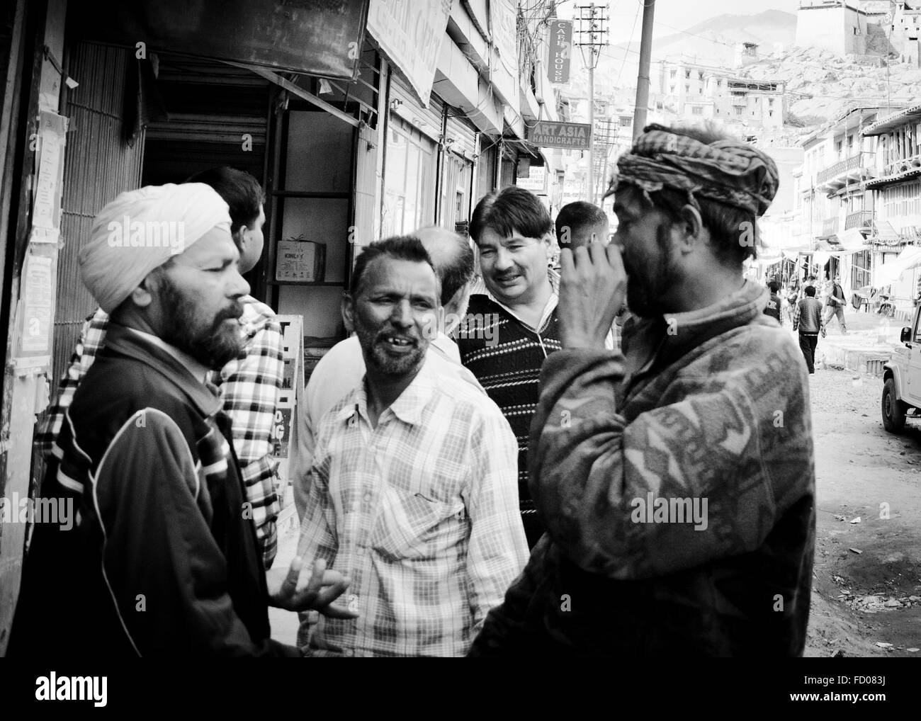 Les sections locales à Leh, Ladakh, Inde Banque D'Images