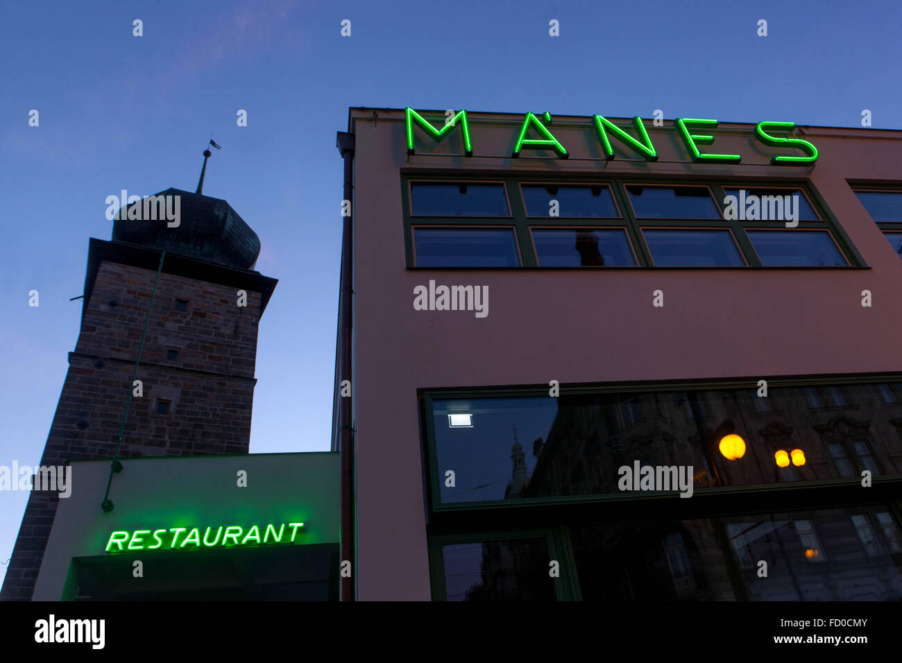 Prague Art Gallery Building Manes Prague République tchèque Banque D'Images