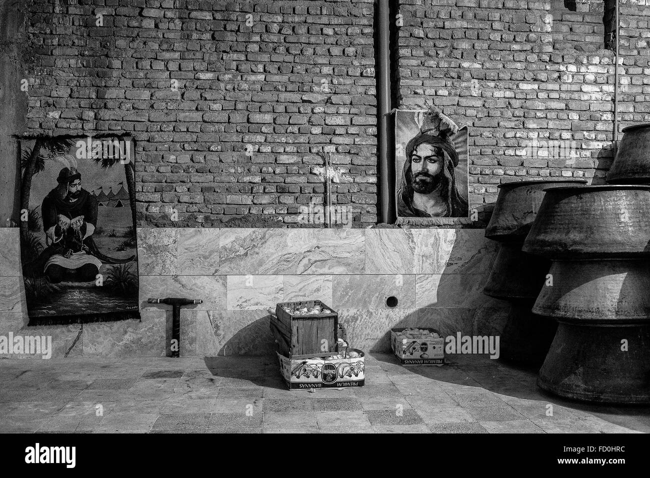 La préparation nazri à Kashan, Iran. Banque D'Images