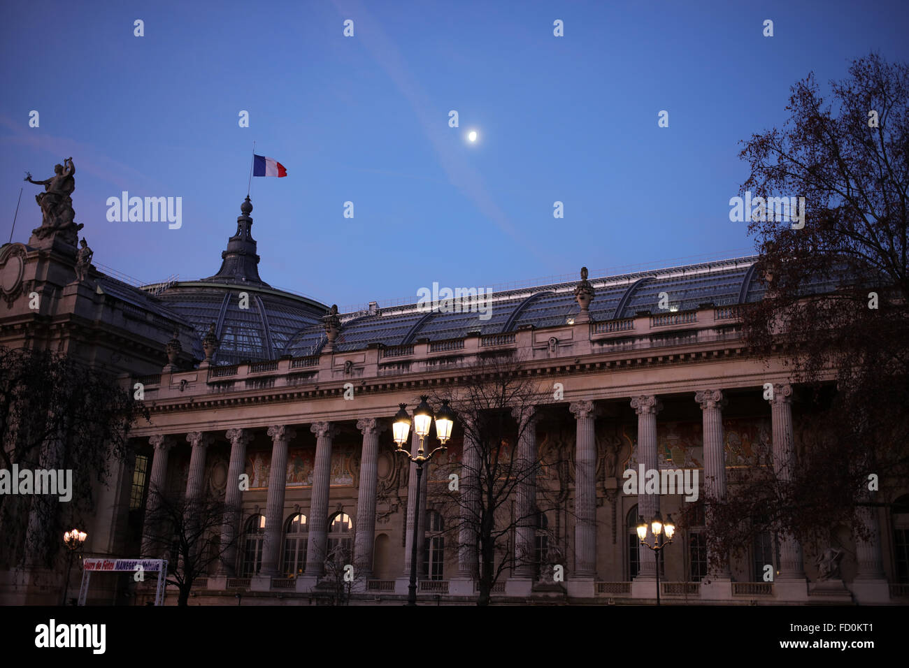 Grand Palais - Avenue Winston-Churchill - 8e arrondissement - Paris - France Banque D'Images