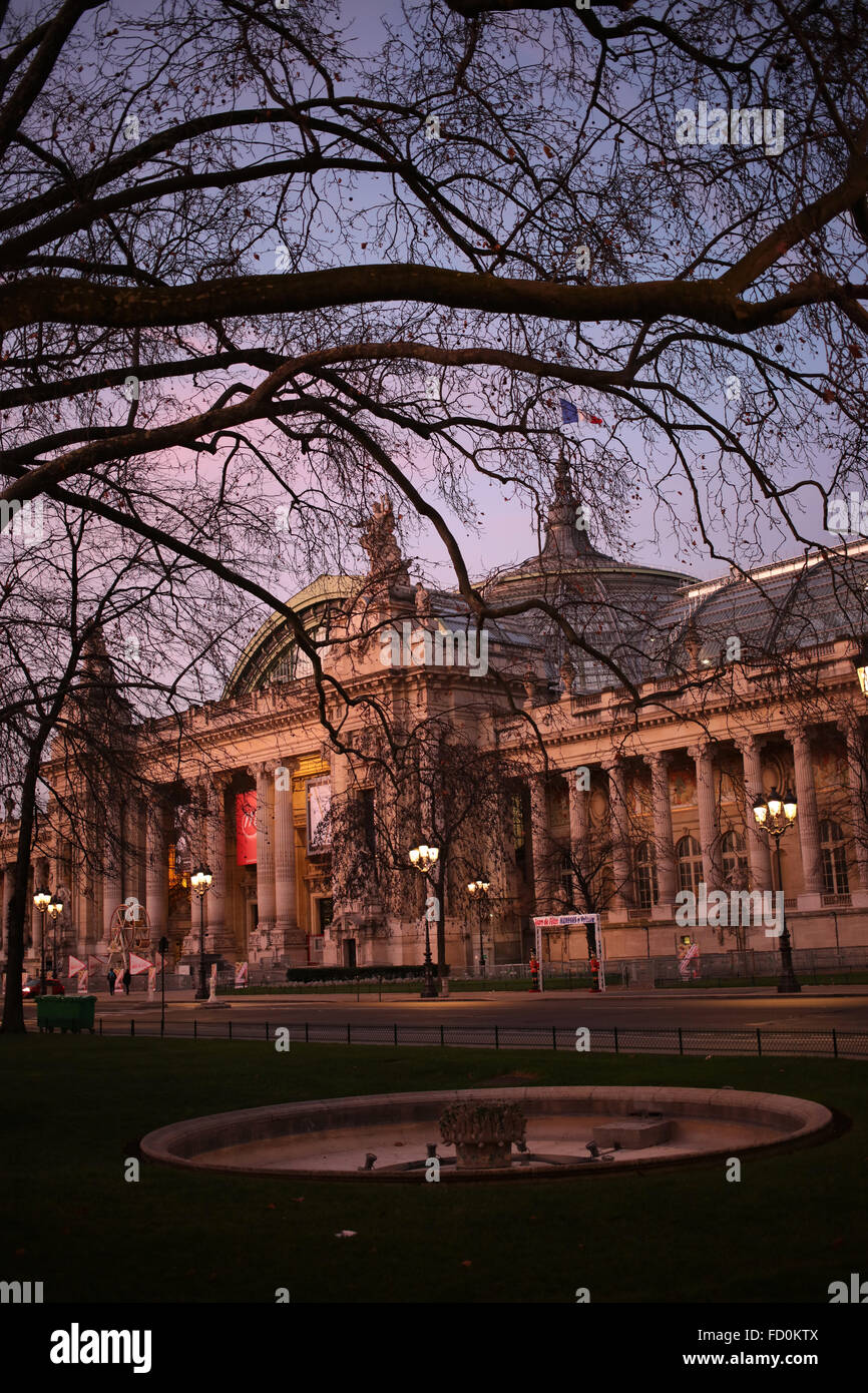 Grand Palais - Avenue Winston-Churchill - 8e arrondissement - Paris - France Banque D'Images