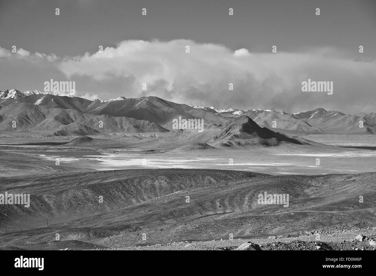 La Pamir Highway, Pamir, Tadjikistan, Wakhan, Route de la soie, l'Ismaélisme, Kushan Banque D'Images
