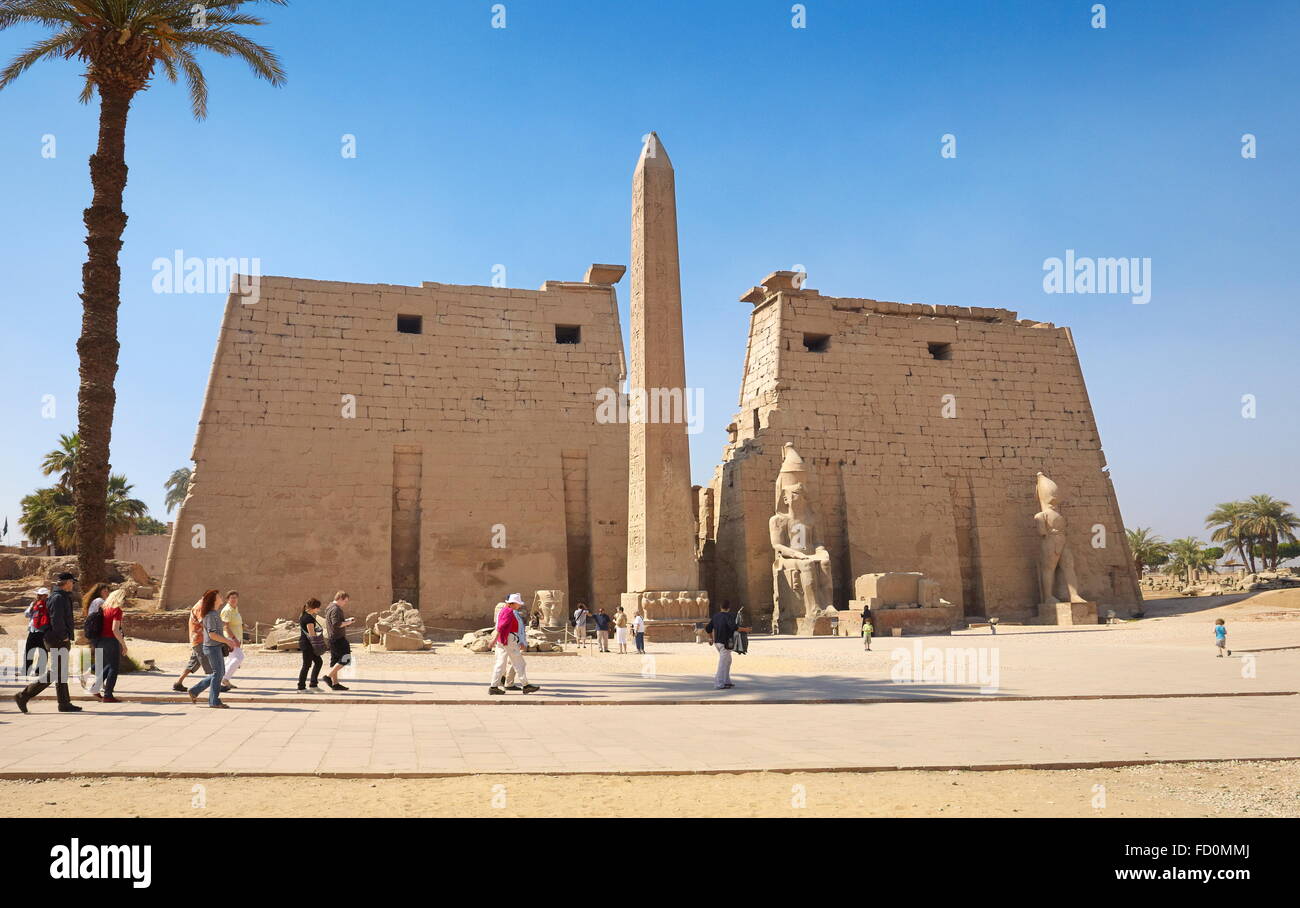 Egypte - temple de Louxor Banque D'Images