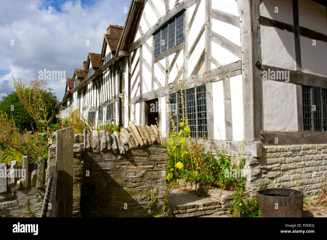 Mary Arden’s Farm était autrefois la maison de William Shakespeare à Stratford-upon-Avon, au Royaume-Uni Banque D'Images