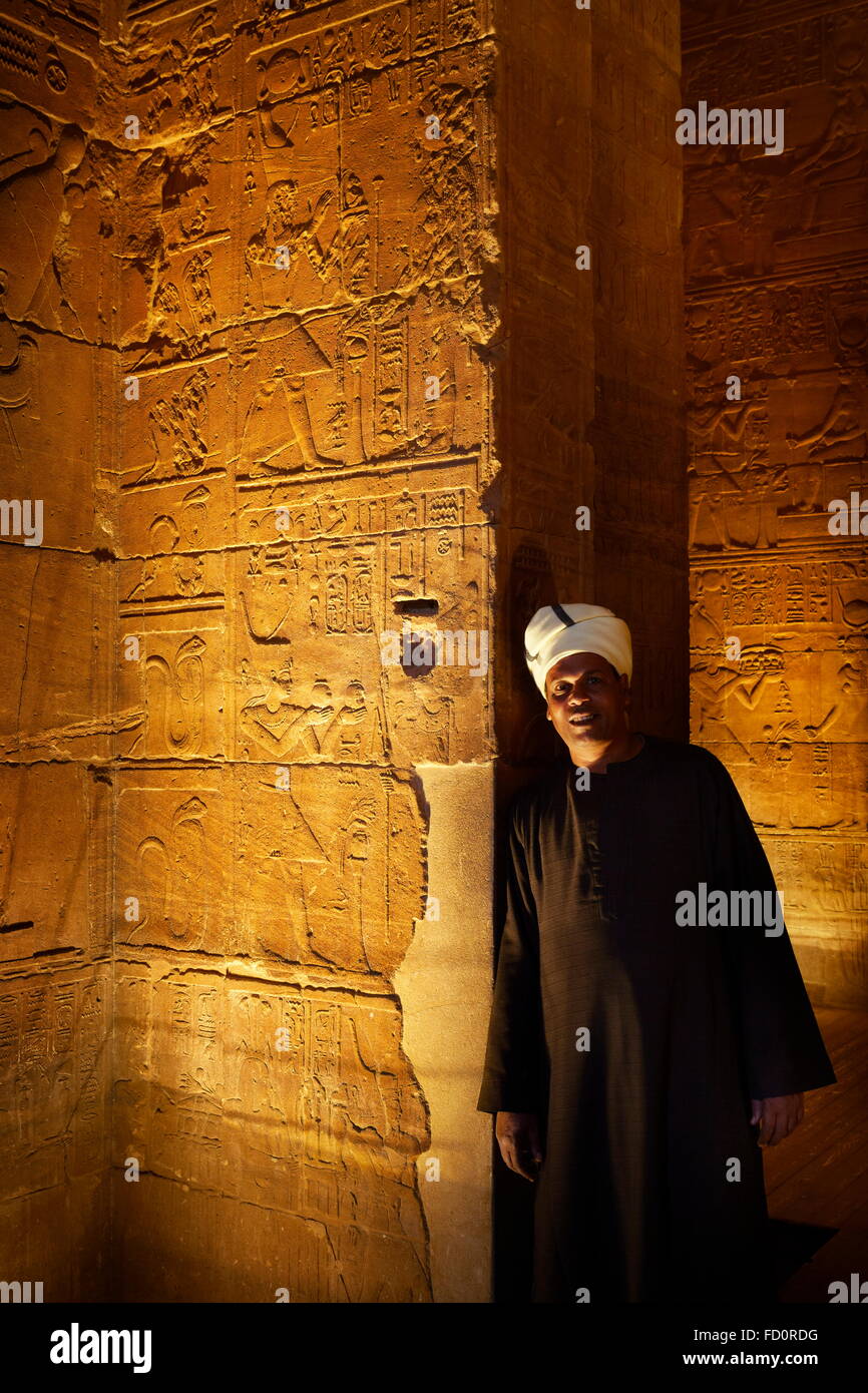 Égypte - Kom Ombo, Temple de Sobek Banque D'Images